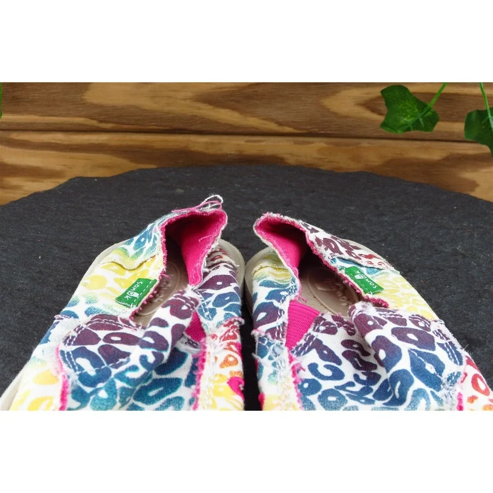 Sanuk Toddler Girls 10 Medium‎ Multicolor Loafer Fabric